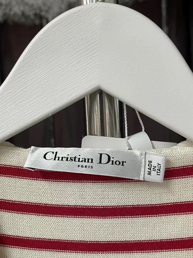 Dior Dior Striped Sleeveless Knit Top Size US XS / EU 42 / 0 - 6 Thumbnail