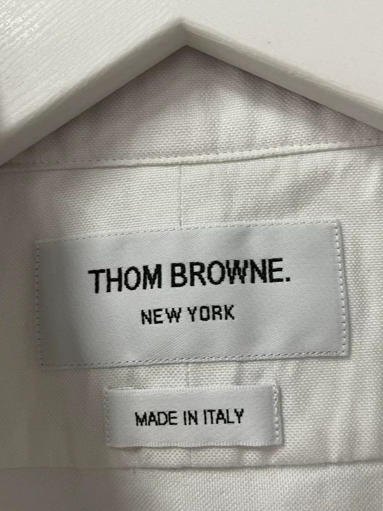 Thom Browne Thom Browne White Zip-Up Shirt Size US S / EU 44-46 / 1 - 7 Thumbnail