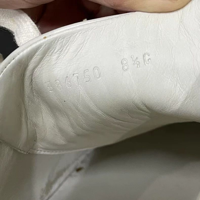 Gucci Gucci Low Top White Sneakers with Embroidery Size US 8.5 / EU 41-42 - 8 Thumbnail