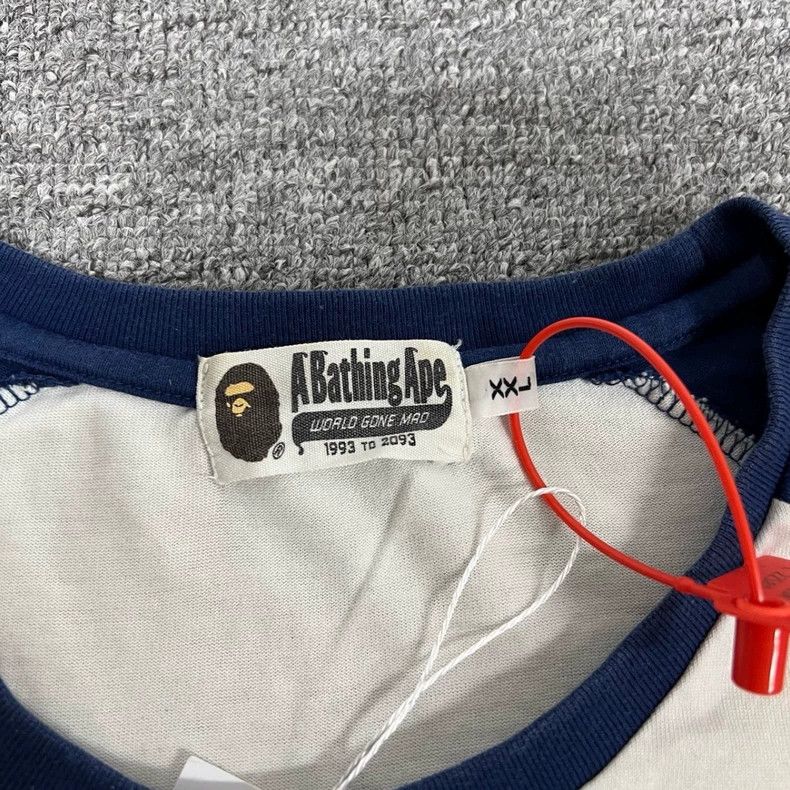 Bape Bape Animal Print Three-Quarter Sleeve T-Shirt Size US XXL / EU 58 / 5 - 5 Thumbnail