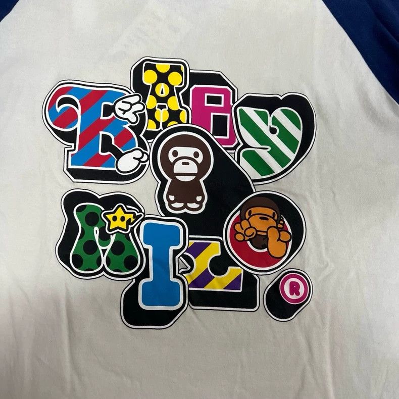 Bape Bape Animal Print Three-Quarter Sleeve T-Shirt Size US XXL / EU 58 / 5 - 4 Thumbnail