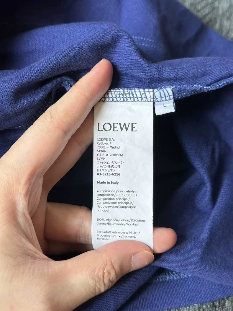 Loewe Loewe Embroidered Logo Short Sleeve T-Shirt Size US L / EU 52-54 / 3 - 4 Thumbnail