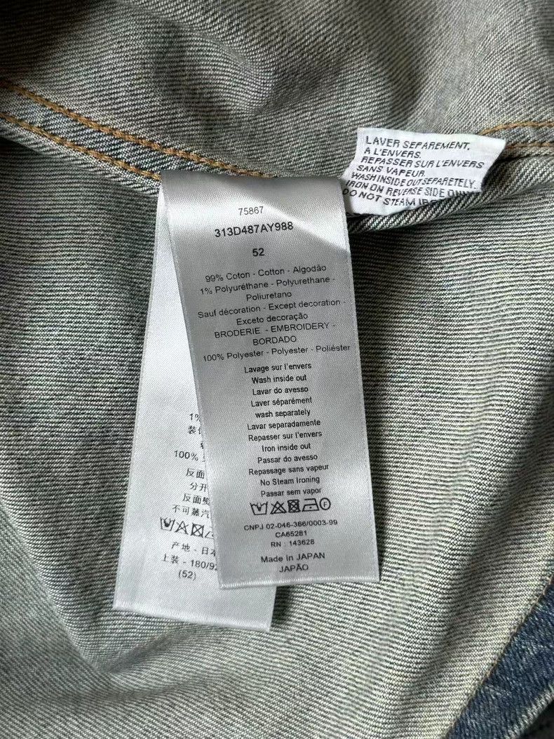 Dior Dior Embroidered Zip Denim Jacket Size US XXL / EU 58 / 5 - 3 Thumbnail