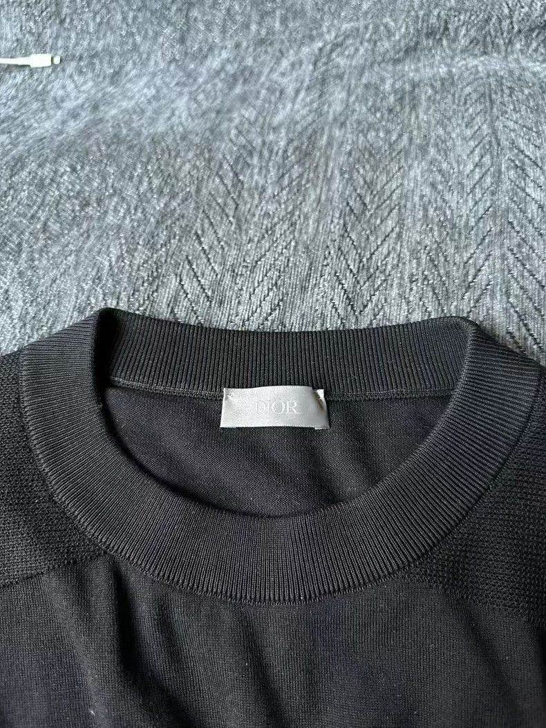 Dior Dior Black Knitted Sweater with Logo Size US M / EU 48-50 / 2 - 3 Thumbnail