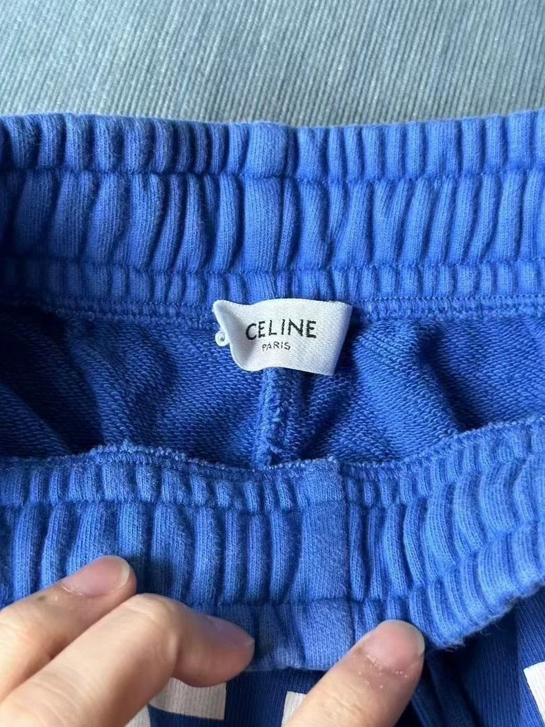 Celine Celine Blue Logo Sweatpants Size S Size US 26 / EU 42 - 3 Thumbnail