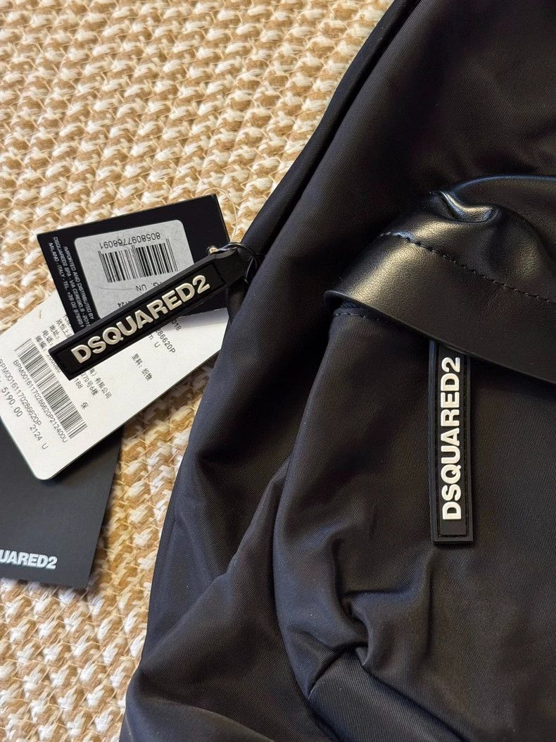 Dsquared2 Dsquared2 Genuine Leather Backpack with Nylon Size ONE SIZE - 5 Thumbnail