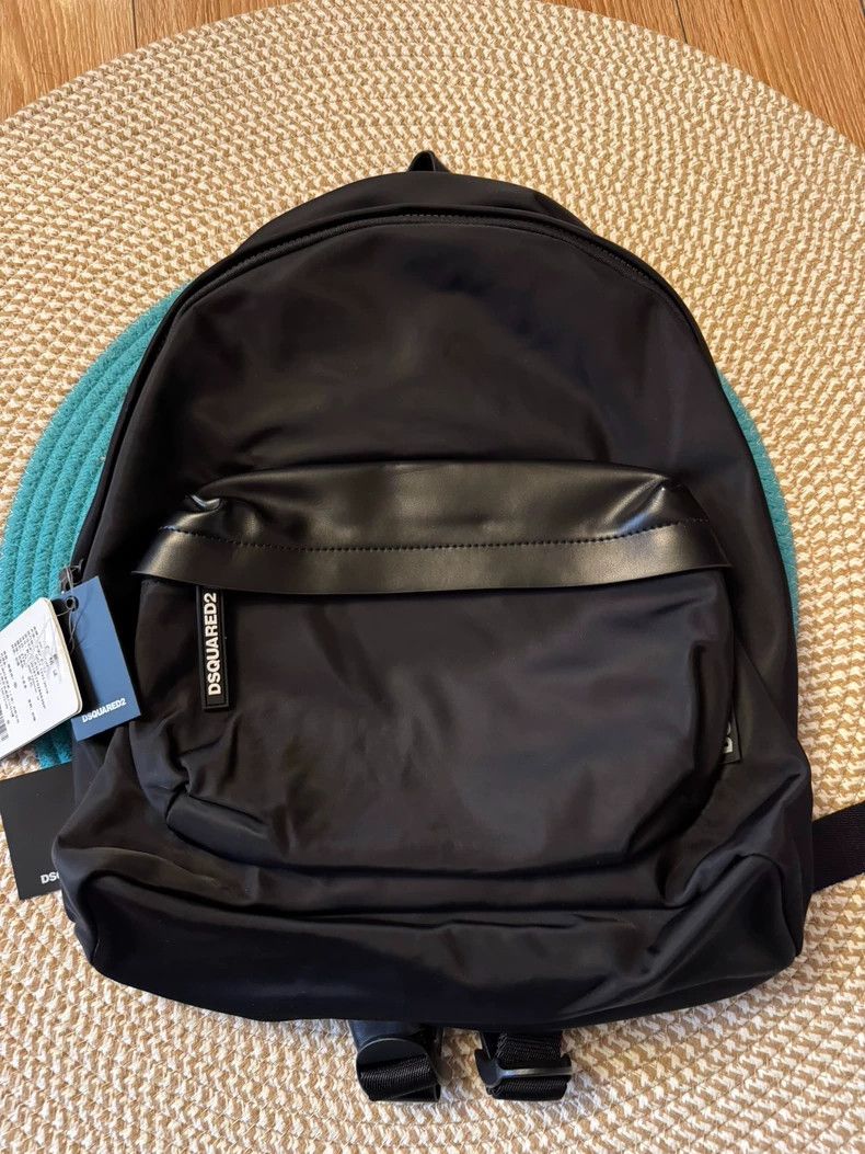 Dsquared2 Dsquared2 Genuine Leather Backpack with Nylon Size ONE SIZE - 2 Thumbnail