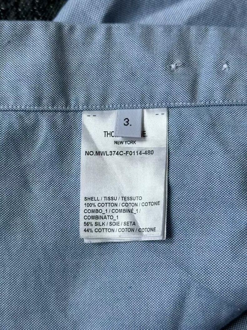 Thom Browne Thom Browne Blue Sleeve Striped Shirt Size US L / EU 52-54 / 3 - 5 Thumbnail