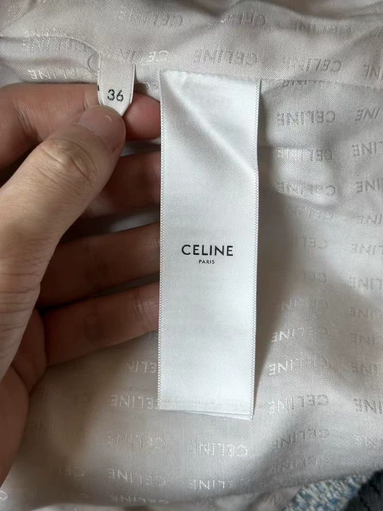 Celine Celine Ice Blue Tweed Jacket Size US S / EU 44-46 / 1 - 4 Thumbnail