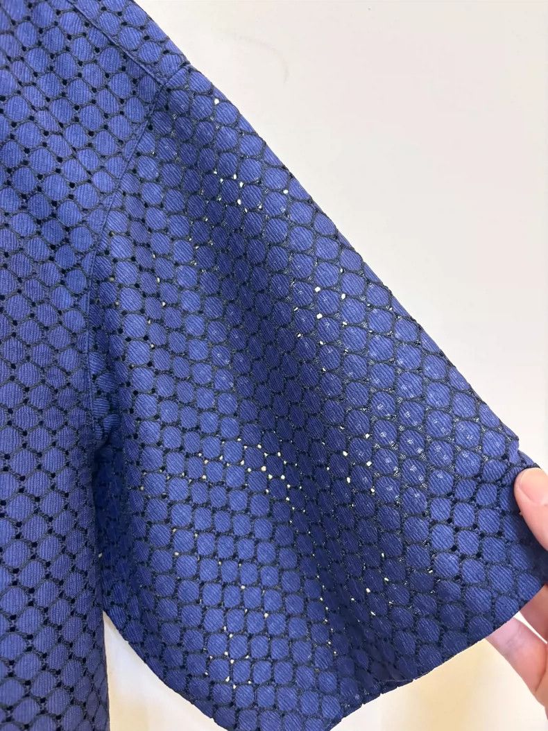 Bode Edifice Hollow Pattern Short Sleeve Shirt Size US L / EU 52-54 / 3 - 4 Thumbnail