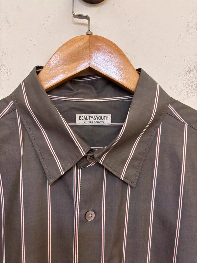 Japanese Brand Beauty & Youth Striped Long Sleeve Shirt Size US XL / EU 56 / 4 - 2 Thumbnail