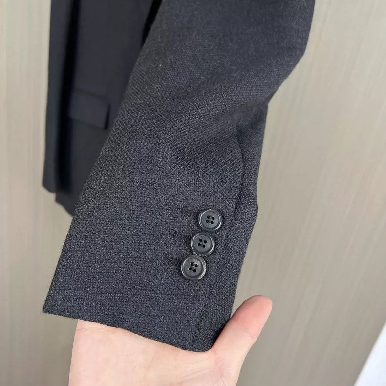 Prada Prada Black Wool Thick Suit Jacket Size 46 Size US L / EU 52-54 / 3 - 4 Thumbnail