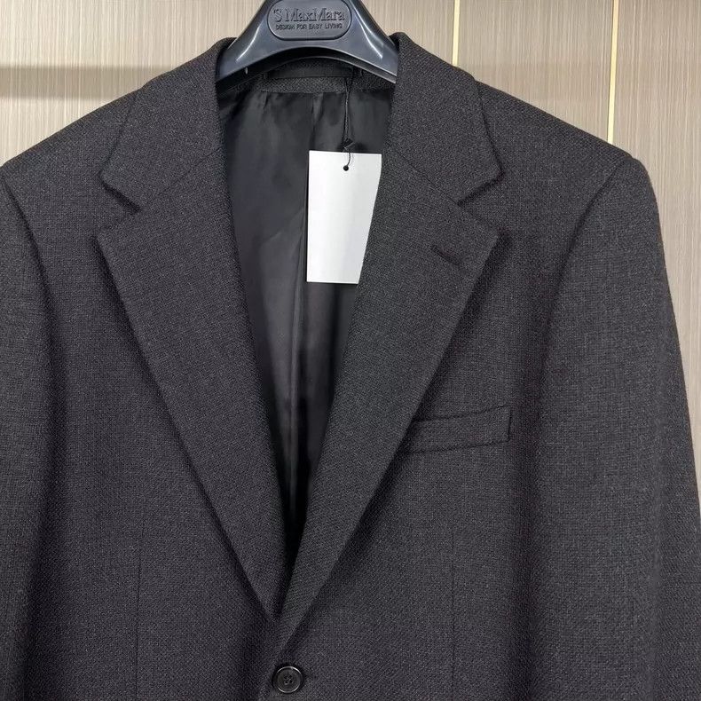 Prada Prada Black Wool Thick Suit Jacket Size 46 Size US L / EU 52-54 / 3 - 3 Thumbnail