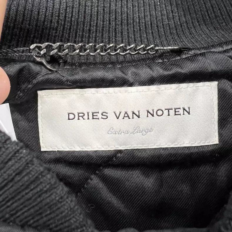Dries Van Noten Dries Van Noten Black Bomber Jacket Size XL Size US XL / EU 56 / 4 - 5 Thumbnail