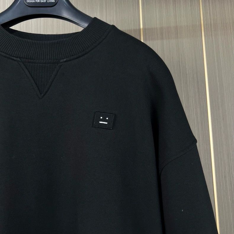 Acne Studios Acne Studios Embroidered Smiley Sweatshirt XXS Size US XXS / EU 40 - 3 Thumbnail