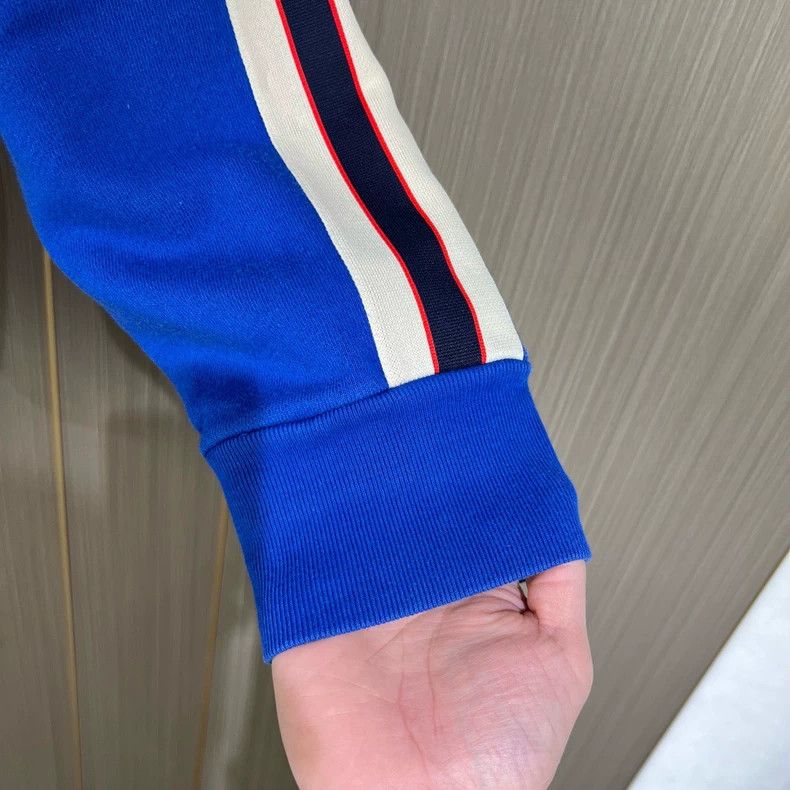 Gucci Gucci Blue Hooded Sweatshirt with Logo Size US M / EU 48-50 / 2 - 4 Thumbnail