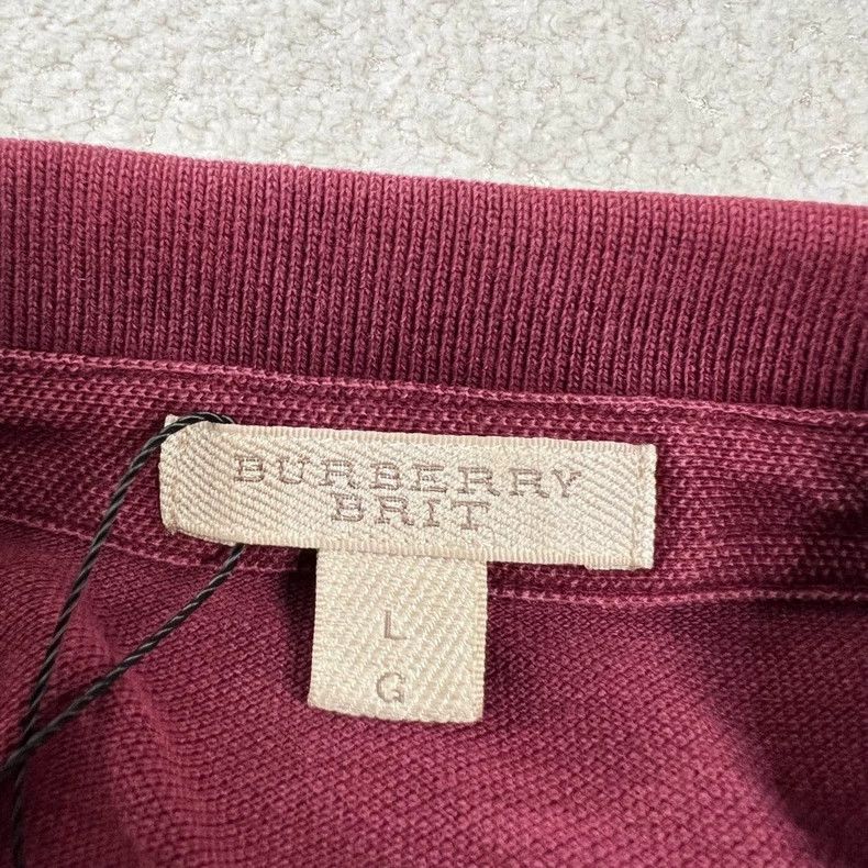 Burberry Burberry Embroidered Polo Shirt Size L Size US L / EU 52-54 / 3 - 5 Thumbnail