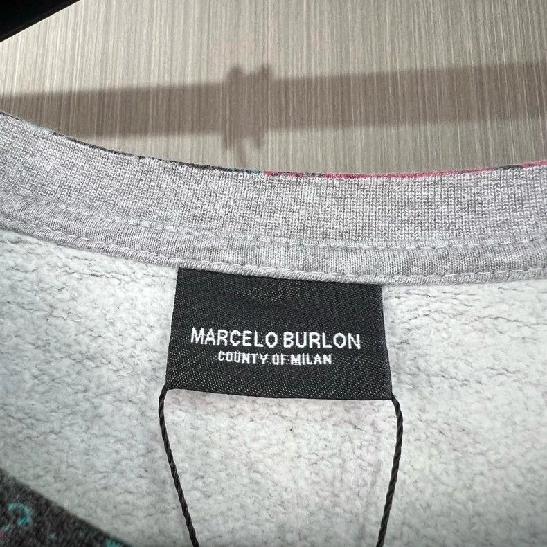 Marcelo Burlon Gray Wings Print Sweatshirt Medium Size Size US M / EU 48-50 / 2 - 6 Thumbnail