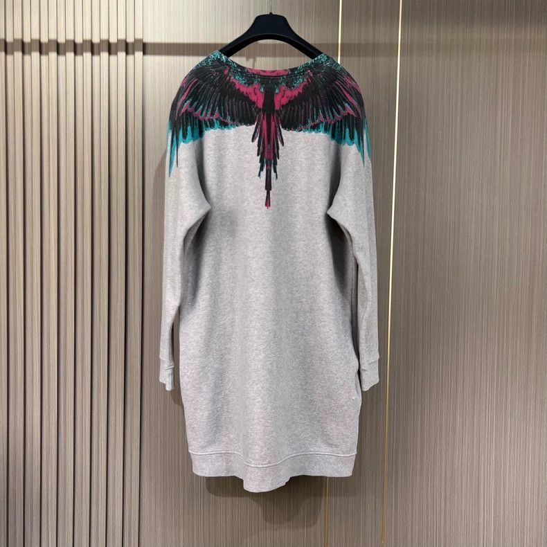 Marcelo Burlon Gray Wings Print Sweatshirt Medium Size Size US M / EU 48-50 / 2 - 2 Thumbnail