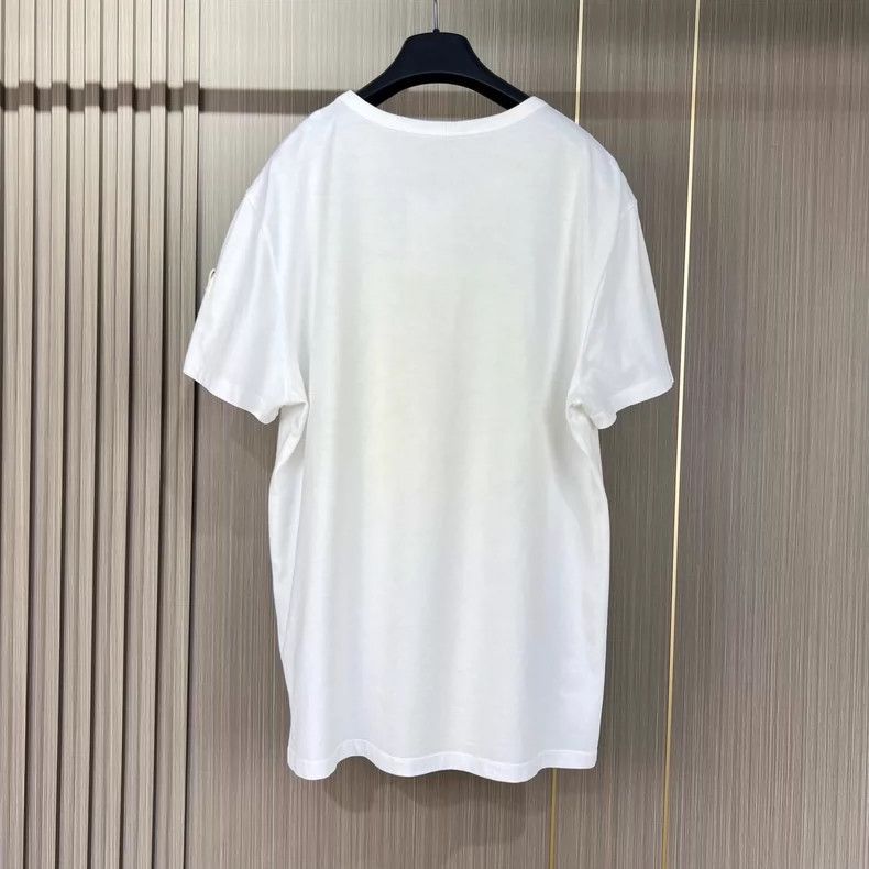 Moncler Moncler Embroidered Logo Print Short Sleeve Shirt Size US L / EU 52-54 / 3 - 2 Thumbnail