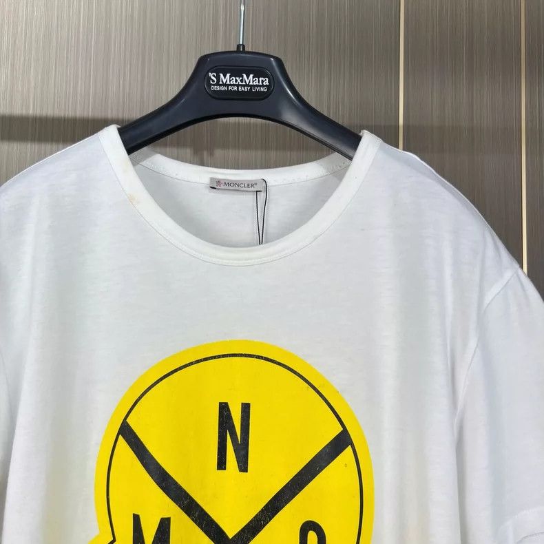 Moncler Moncler Embroidered Logo Print Short Sleeve Shirt Size US L / EU 52-54 / 3 - 3 Thumbnail