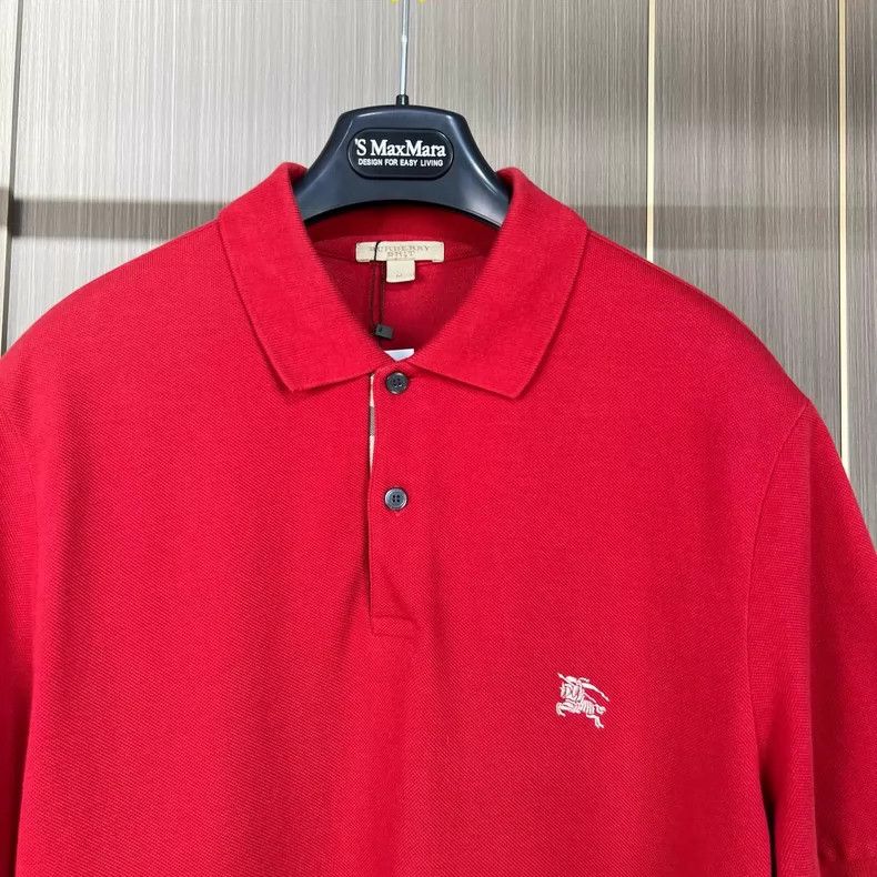 Burberry Burberry Embroidered Horse Red Polo Shirt Size US M / EU 48-50 / 2 - 3 Thumbnail