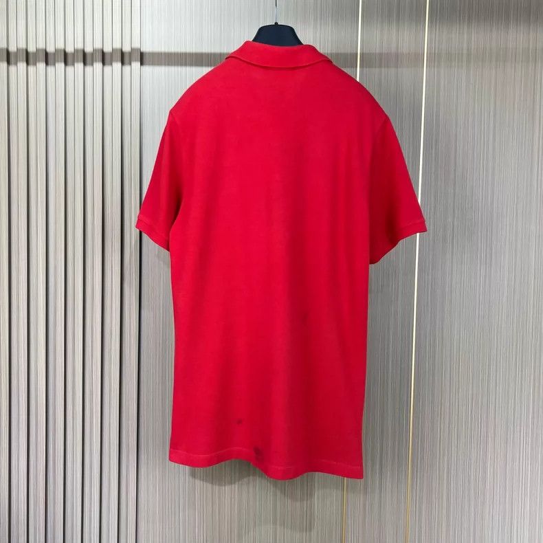 Burberry Burberry Embroidered Horse Red Polo Shirt Size US M / EU 48-50 / 2 - 2 Thumbnail