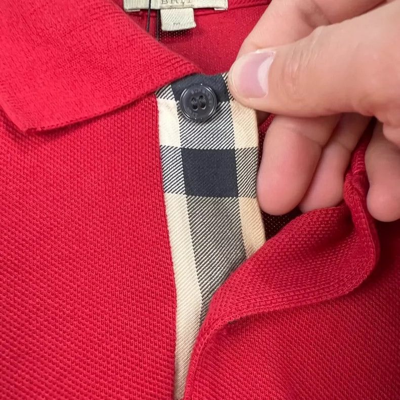 Burberry Burberry Embroidered Horse Red Polo Shirt Size US M / EU 48-50 / 2 - 4 Thumbnail