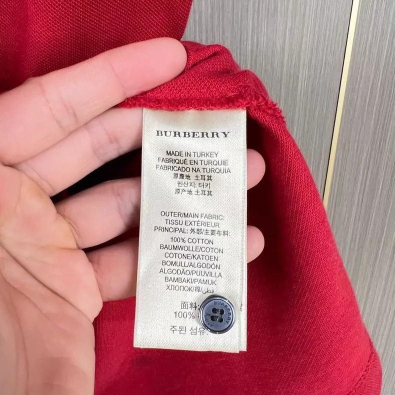 Burberry Burberry Embroidered Horse Red Polo Shirt Size US M / EU 48-50 / 2 - 8 Thumbnail