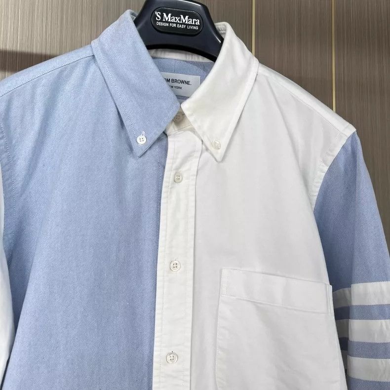 Thom Browne Thom Browne Color Block Long Sleeve Shirt Size US M / EU 48-50 / 2 - 3 Thumbnail