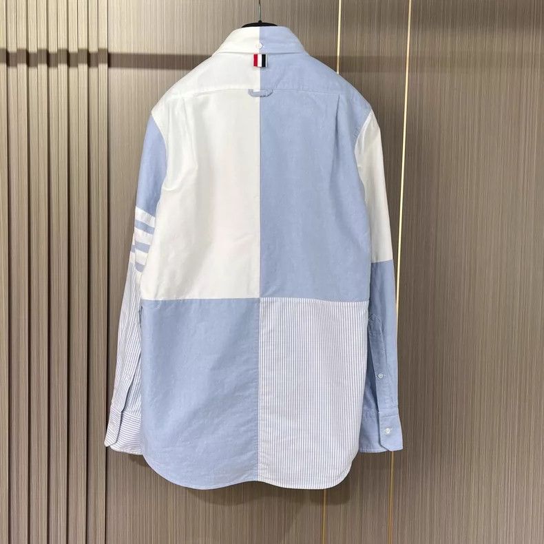 Thom Browne Thom Browne Color Block Long Sleeve Shirt Size US M / EU 48-50 / 2 - 2 Thumbnail