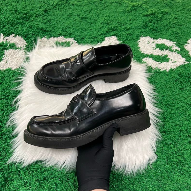 Prada Prada Thick-Soled Loafers Size 7.5 Available Size US 7.5 / EU 40-41 - 2 Thumbnail