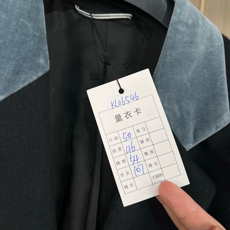 Dior Dior Blue Collar Cashmere Coat Size US L / EU 52-54 / 3 - 8 Thumbnail