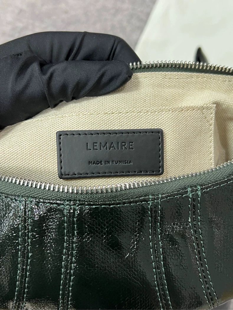 Lemaire Lemaire Horn Bag in Forest Green Size ONE SIZE - 7 Thumbnail