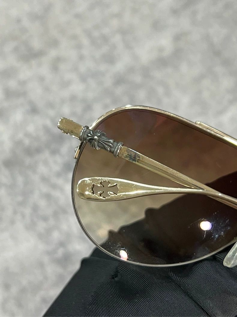 Chrome Hearts Chrome Hearts Sunglasses with Brown Lenses Size ONE SIZE - 4 Thumbnail