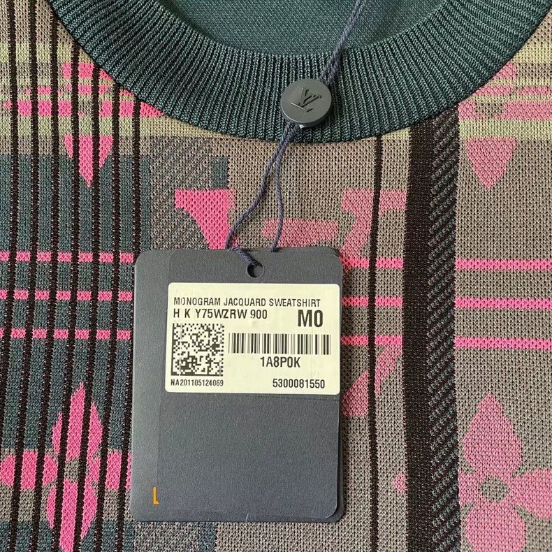 Louis Vuitton Louis Vuitton Gray Pink Printed Sweatshirt Size US S / EU 44-46 / 1 - 7 Thumbnail