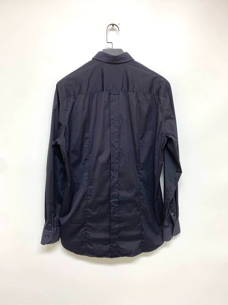 Dolce & Gabbana Dark Blue Button-Up Shirt with Patterns Size US L / EU 52-54 / 3 - 2 Thumbnail