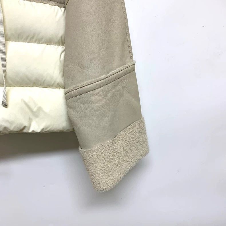 Moncler Moncler Goose Down Leather Jacket with Hood Size US XL / EU 56 / 4 - 8 Thumbnail