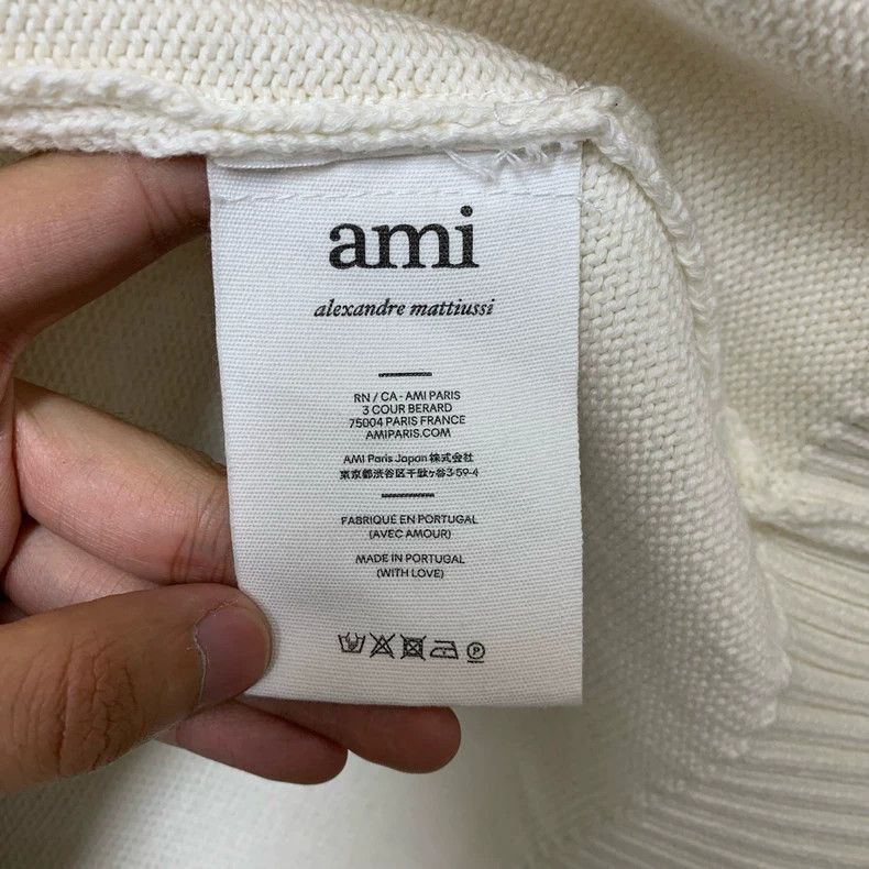 AMI Ami White Heart Cardigan Size S Size US S / EU 44-46 / 1 - 3 Thumbnail