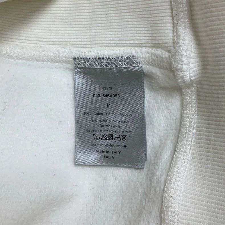 Dior Dior White Hoodie with Logo Print Size US M / EU 48-50 / 2 - 3 Thumbnail