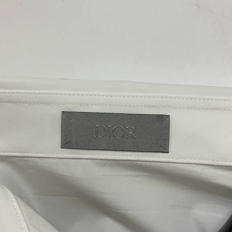 Dior Dior White Long Sleeve Shirt Size 40 Size US L / EU 52-54 / 3 - 3 Thumbnail