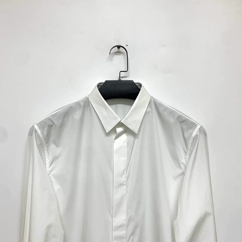 Dior Dior White Long Sleeve Shirt Size 40 Size US L / EU 52-54 / 3 - 5 Thumbnail