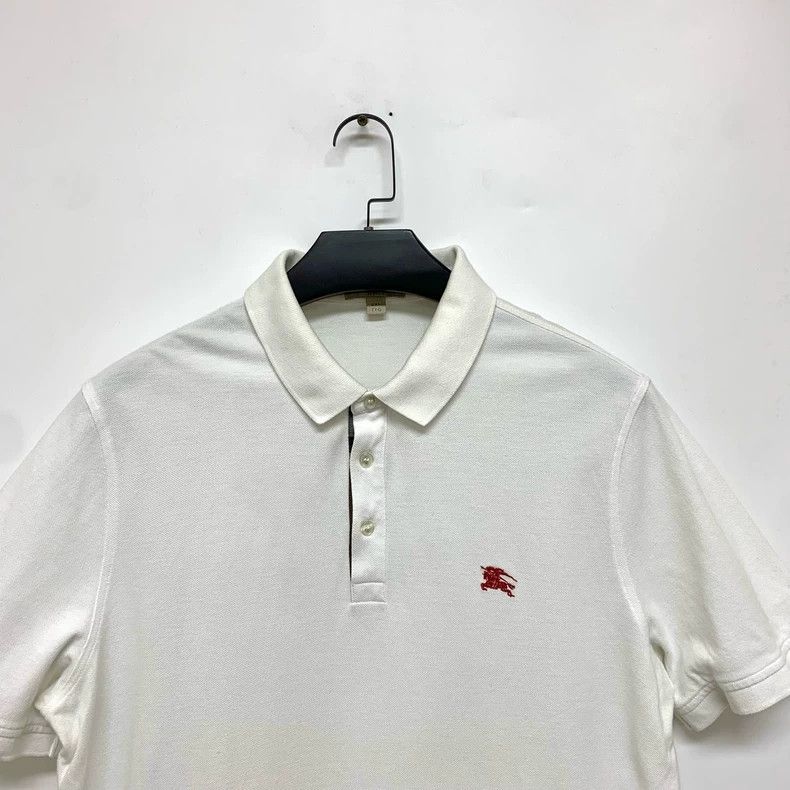 Burberry Burberry White Polo Shirt in XXL Size Size US XXL / EU 58 / 5 - 5 Thumbnail
