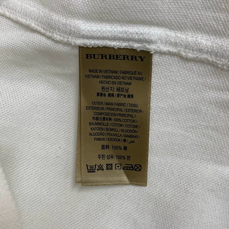 Burberry Burberry White Polo Shirt in XXL Size Size US XXL / EU 58 / 5 - 4 Thumbnail