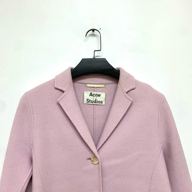 Acne Studios Acne Studios Cashmere Coat in Pink Size US XS / EU 42 / 0 - 5 Thumbnail