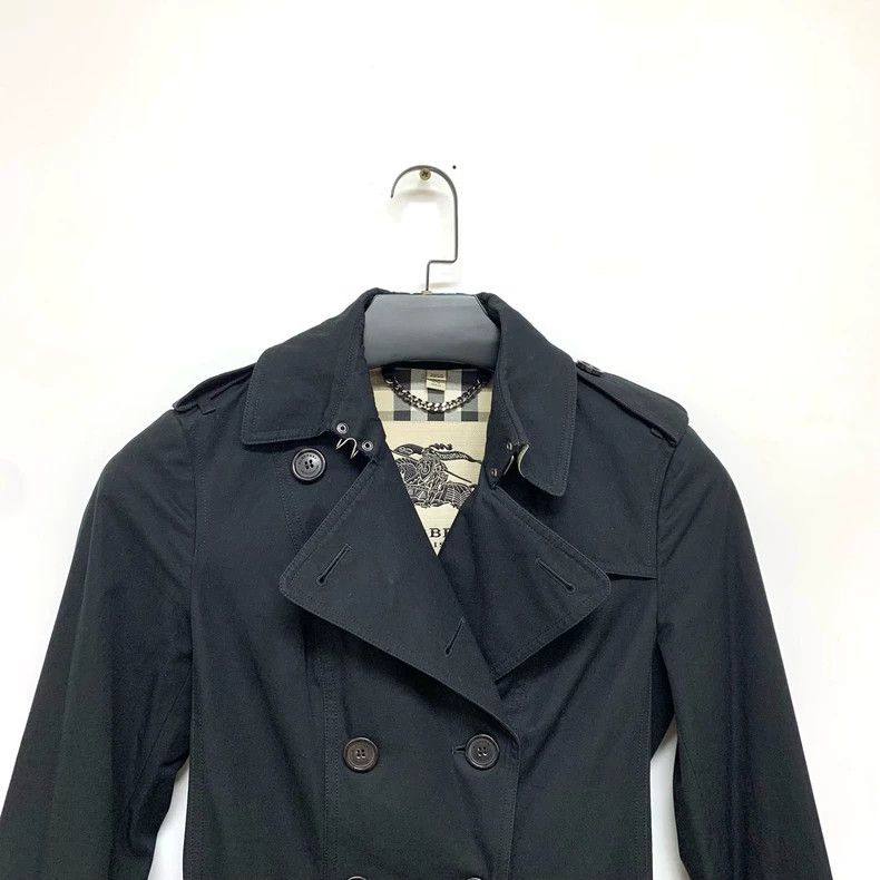 Burberry Burberry Black Trench Coat UK6 Size Size US XS / EU 42 / 0 - 5 Thumbnail