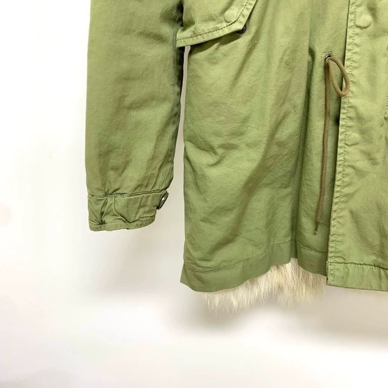 Moncler Mr&Mrs Green Fur Collar Parka Jacket Size US XS / EU 42 / 0 - 7 Thumbnail