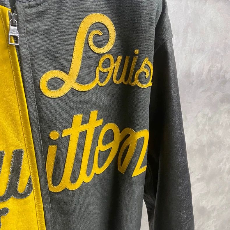 Louis Vuitton Louis Vuitton Black Yellow Baseball Jacket Size US M / EU 48-50 / 2 - 4 Thumbnail