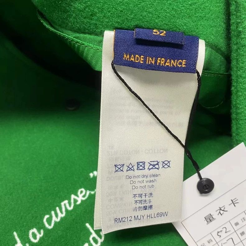 Louis Vuitton Louis Vuitton Green Embroidered Baseball Jacket Size US L / EU 52-54 / 3 - 3 Thumbnail