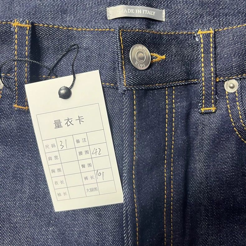 Dior Dior Blue Washed Mid-Waist Denim Pants Size US 31 - 4 Thumbnail